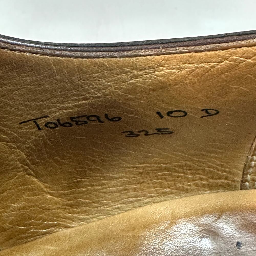 NEW HEELS Crockett & Jones x Brooks Brothers Split Toe Scotch Grain England 10 D - Picture 12 of 16
